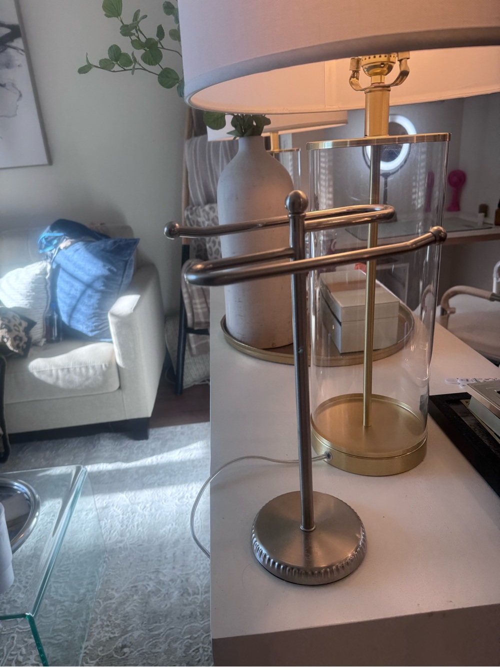 Modern Metallic Jewelry Stand - Silver - Picture 2 of 3